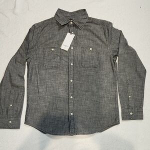 Goodfellow & Co Gray Casual Button-Down Shirt